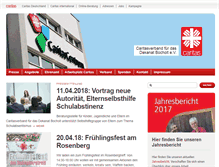 Tablet Screenshot of caritas-bocholt.de